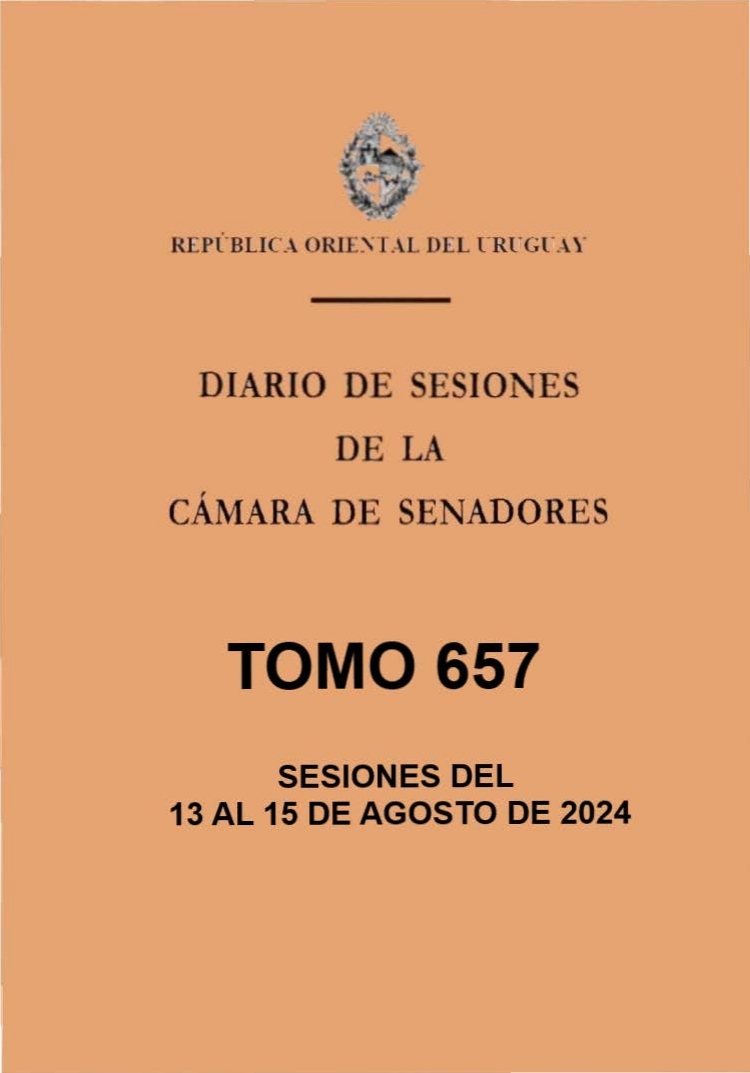 DIARIO DE SESIONES DE LA CAMARA DE SENADORES del 13/08/2024